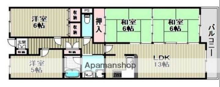 サンパレス21泉北の間取り