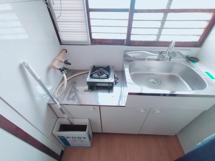 大阪府八尾市東太子1丁目の賃貸アパート103のキッチン