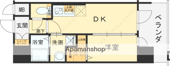 大阪府八尾市光町1丁目の賃貸マンションの間取り