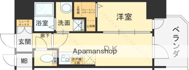 大阪府八尾市光町1丁目の賃貸マンションの間取り