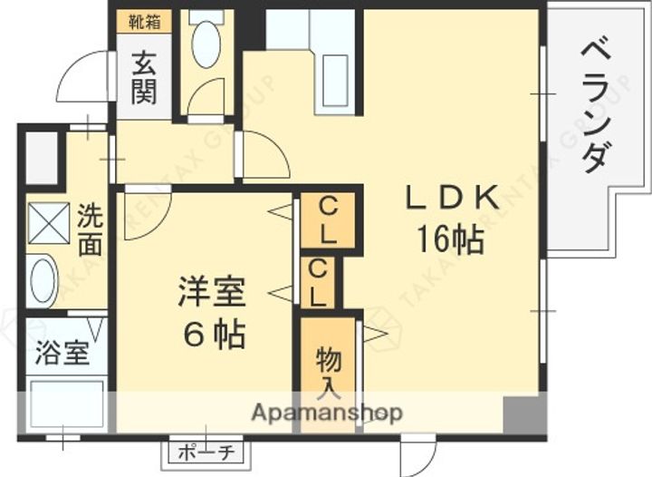 大阪府大阪市平野区長吉出戸3丁目の賃貸マンションの間取り