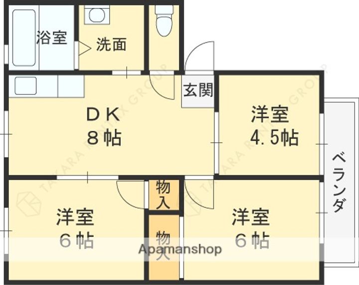 藤原ハイツ102の間取り