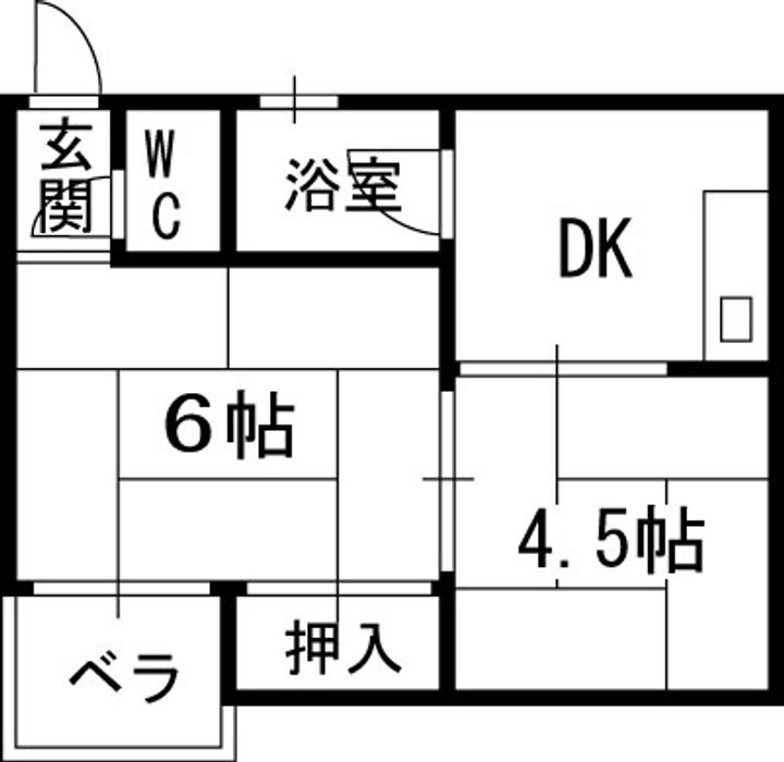 大阪府八尾市渋川町7丁目の賃貸マンションの間取り