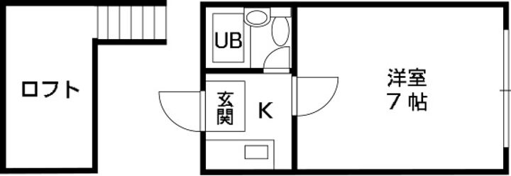 大阪府八尾市宮町1丁目の賃貸アパートの間取り
