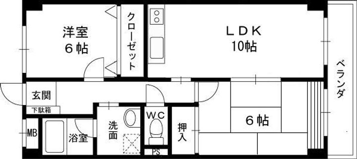 光明池サニーハイツの間取り