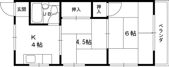 コーポ西宮の間取り