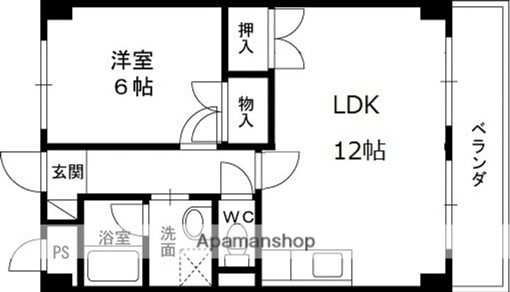 大阪府大阪市鶴見区放出東3丁目の賃貸マンションの間取り