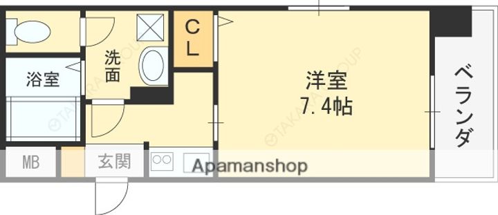 レジデンス中之島の間取り