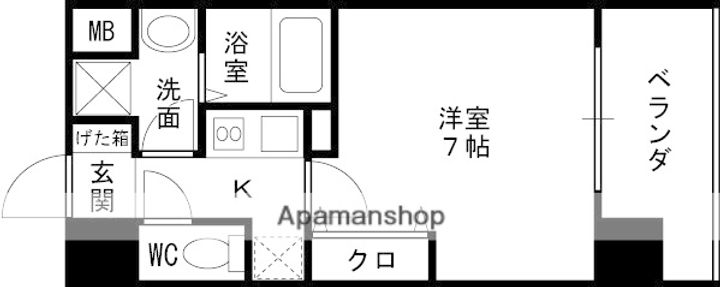 大阪府大阪市鶴見区放出東3丁目の賃貸マンションの間取り