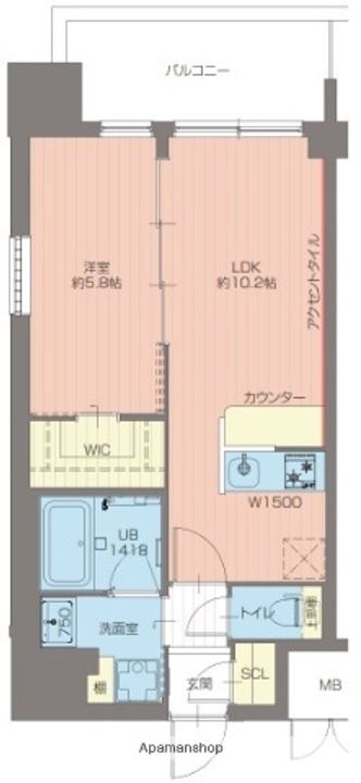 グランカーサ新大阪SOUTHの間取り