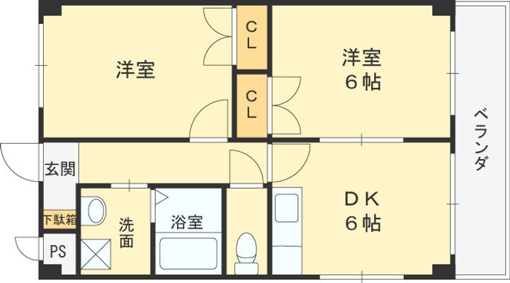 M’プラザ城東六番館の間取り