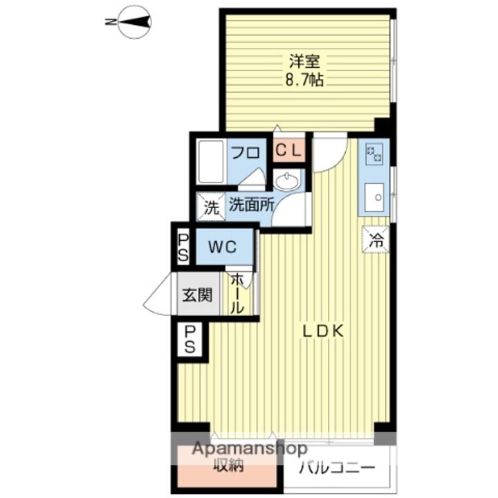 八幡屋宝ハイツの間取り