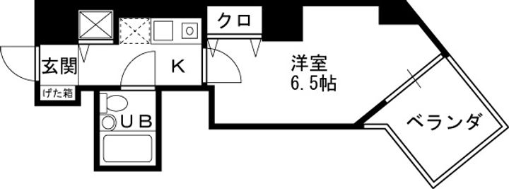 ロータリー天神橋の間取り
