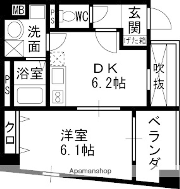 ES−GRANDE MINAMIMORIMACHIの間取り
