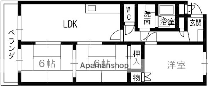 グランドコーポLの間取り