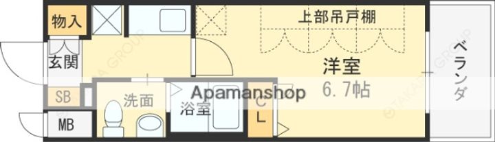 大阪府大阪市北区長柄東3丁目の賃貸マンションの間取り