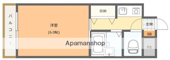 大阪府大阪市東淀川区小松1丁目の賃貸マンションの間取り
