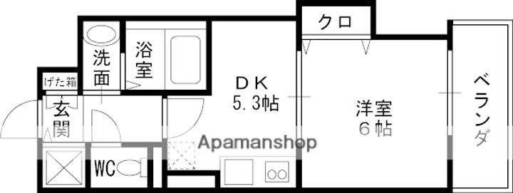 豊里セレニテ403の間取り