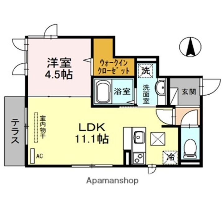 モン シェモワの間取り