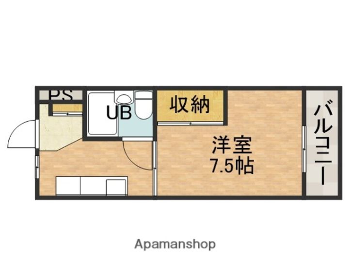コーポ橋の内の間取り