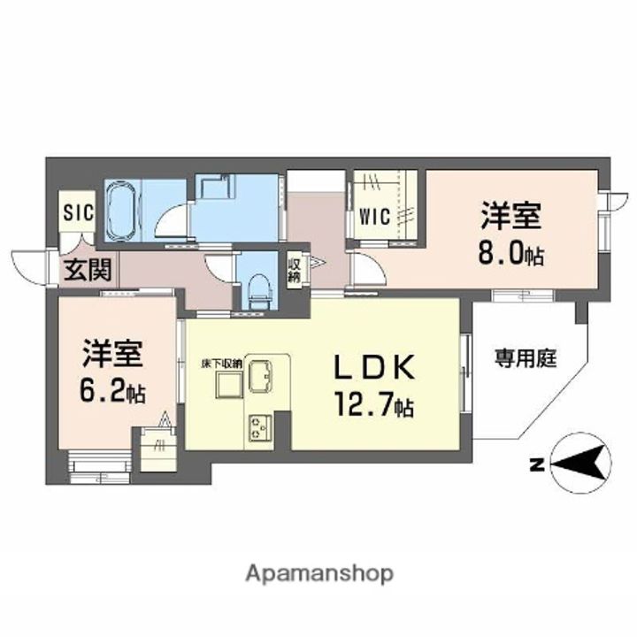 大阪府茨木市耳原3丁目の賃貸マンションの間取り