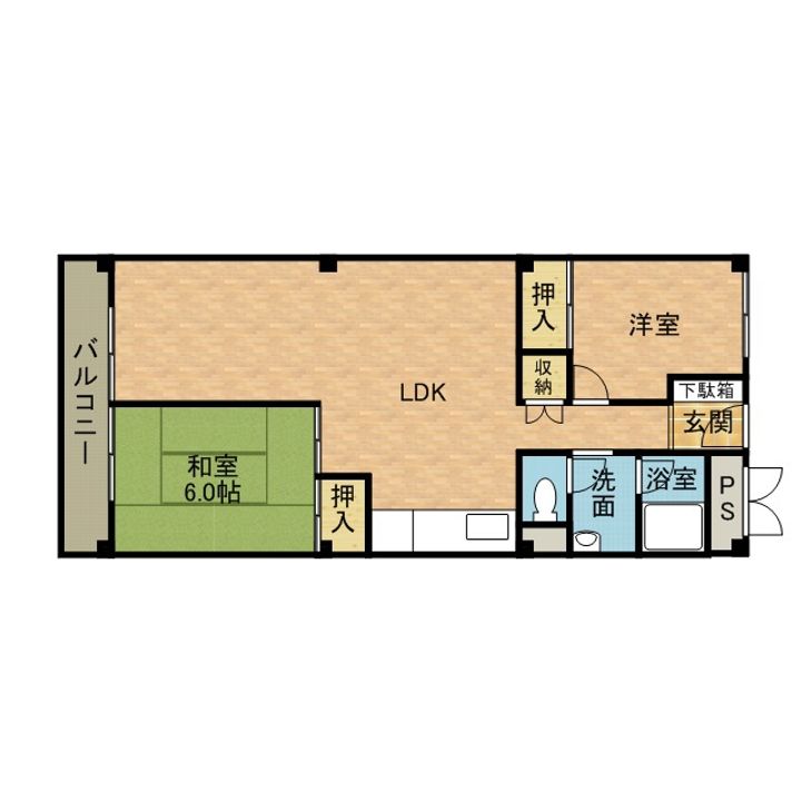 高槻スカイハイツの間取り