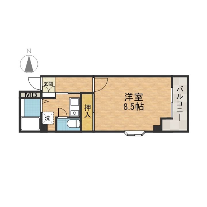 エトワールエムティースリーの間取り