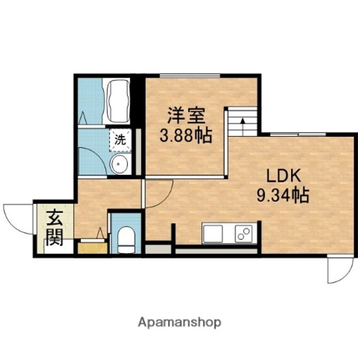 キャルムコート高槻富田の間取り