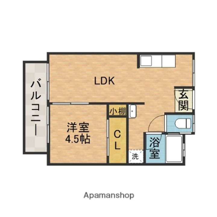 松林マンションの間取り