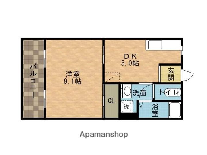 松林マンションの間取り
