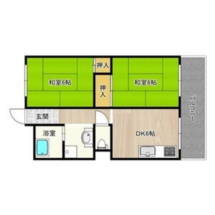 第1マンション寺直407の間取り