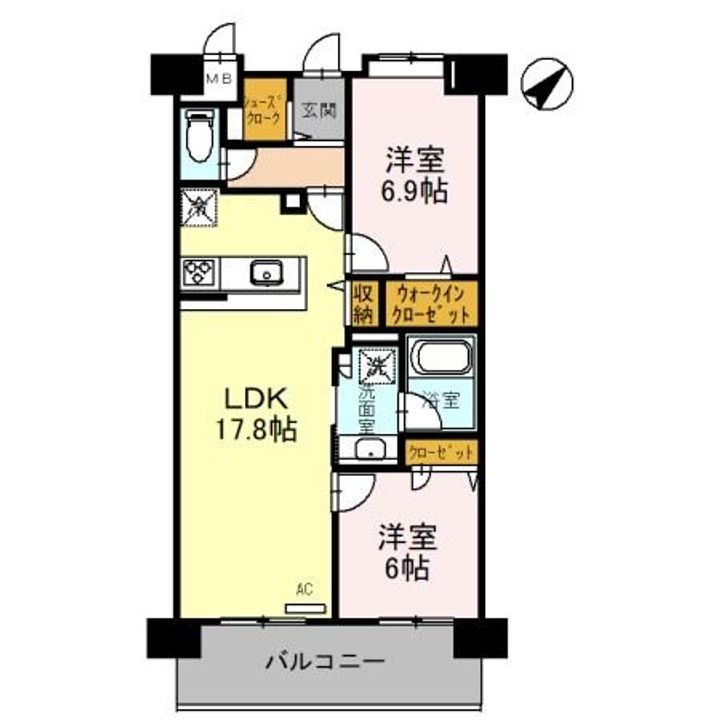 カーサ マリーナ モンテカルロの間取り