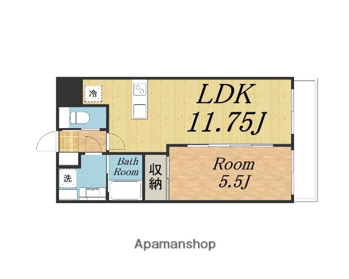 大阪府大阪市淀川区新高2丁目の賃貸マンションの間取り