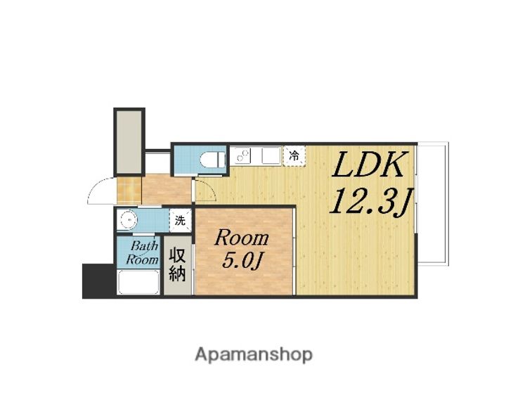 大阪府大阪市淀川区新高2丁目の賃貸マンションの間取り