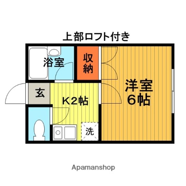 ルームヤブモト202の間取り