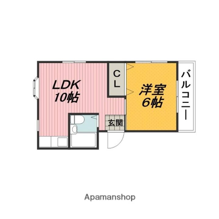 シャトー錦州201の間取り