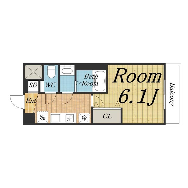 プレサンス神崎川ファインブレス0612の間取り