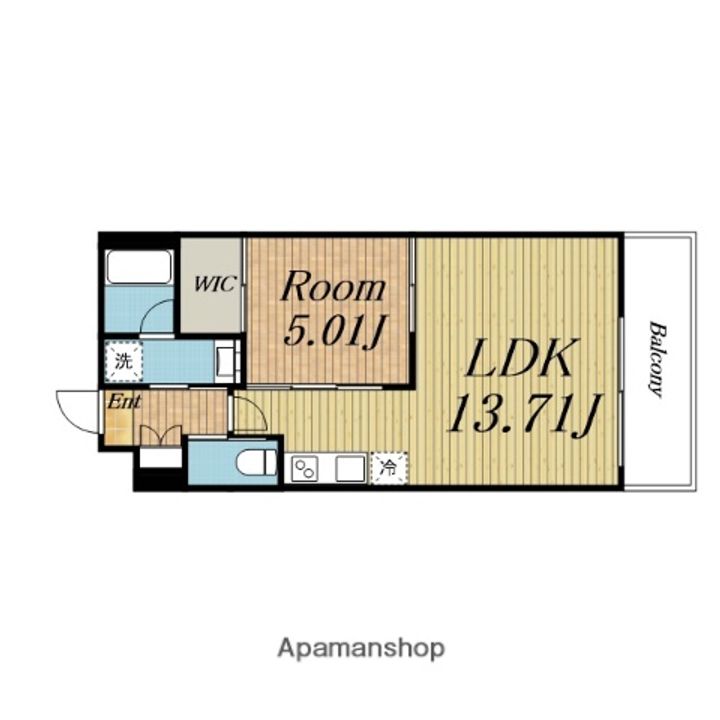 プレジオ三国ASIAN1002.の間取り
