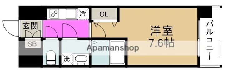 ジュネーゼグラン福島EBIEの間取り