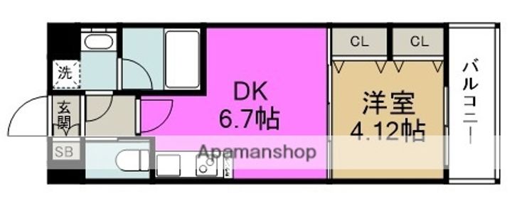 CHOEI65 プレジオ中津の間取り
