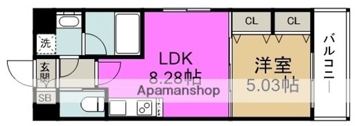 CHOEI65 プレジオ中津の間取り