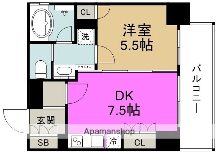 リーガル新福島の間取り