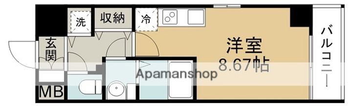 JMFレジデンス大阪福島(旧アクセリス大阪福島)の間取り