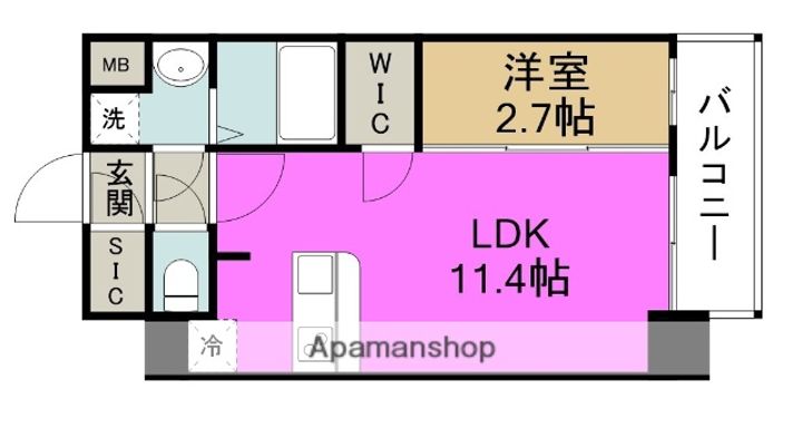 アプリーレ中之島の間取り