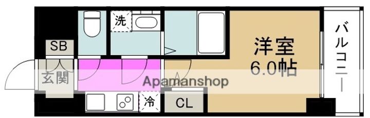エスリードレジデンス梅田マークスの間取り