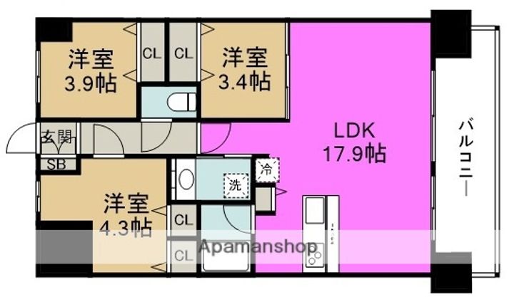 スプランディッド梅田グランノースの間取り