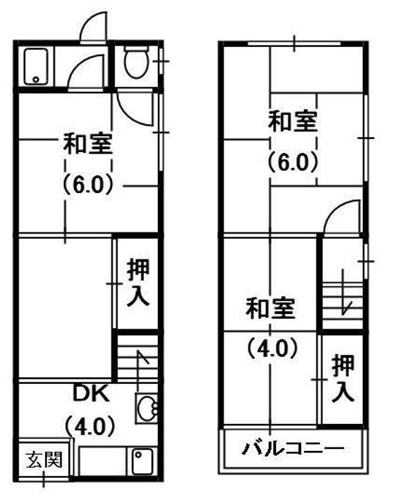 大阪府寝屋川市田井町(一戸建)の賃貸物件の間取り
