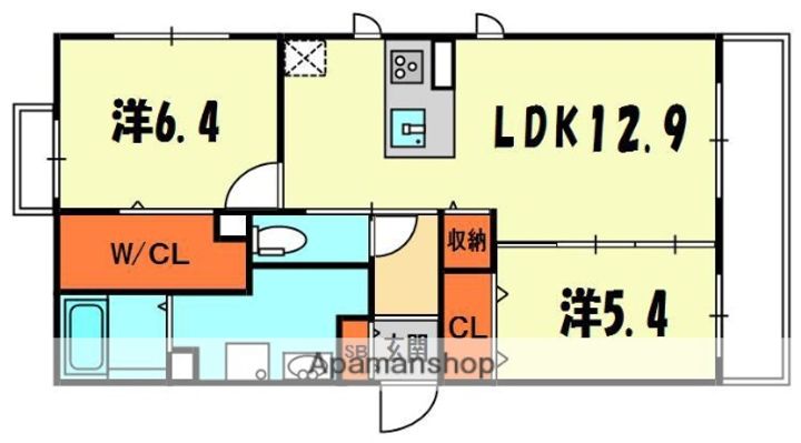 BELLE SHAMAISONの間取り