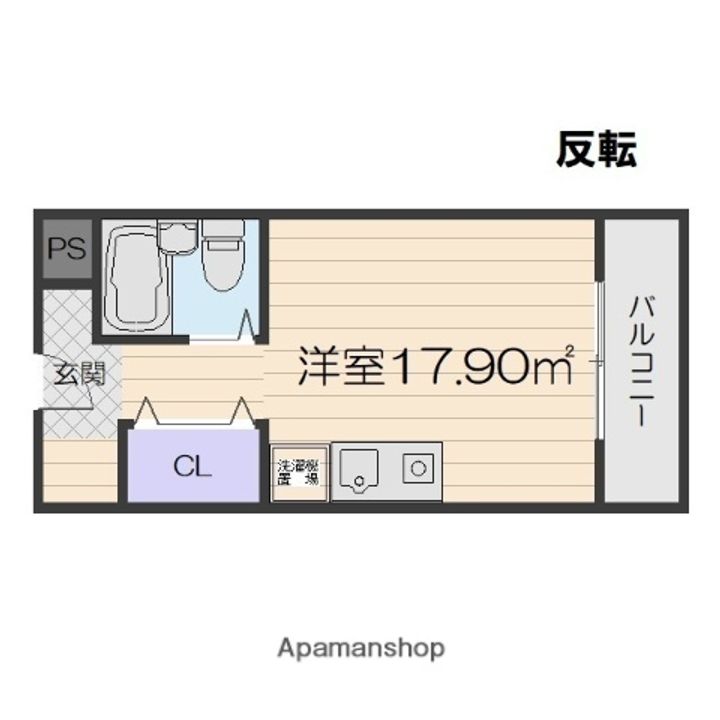 大阪府寝屋川市池田中町の賃貸マンションの間取り