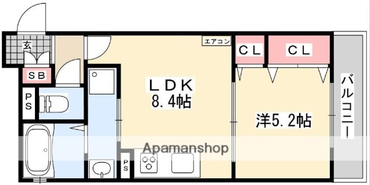 クリエオーレ上島町の間取り